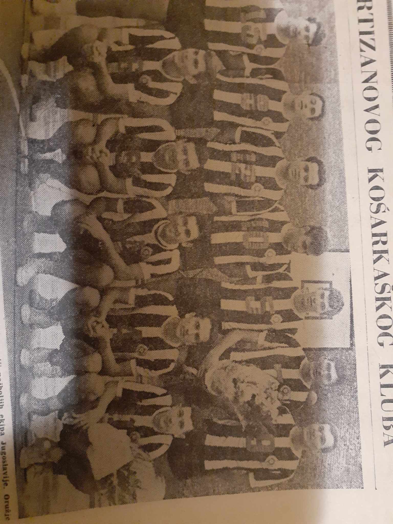 Ekipa KK Partizan iz 1966